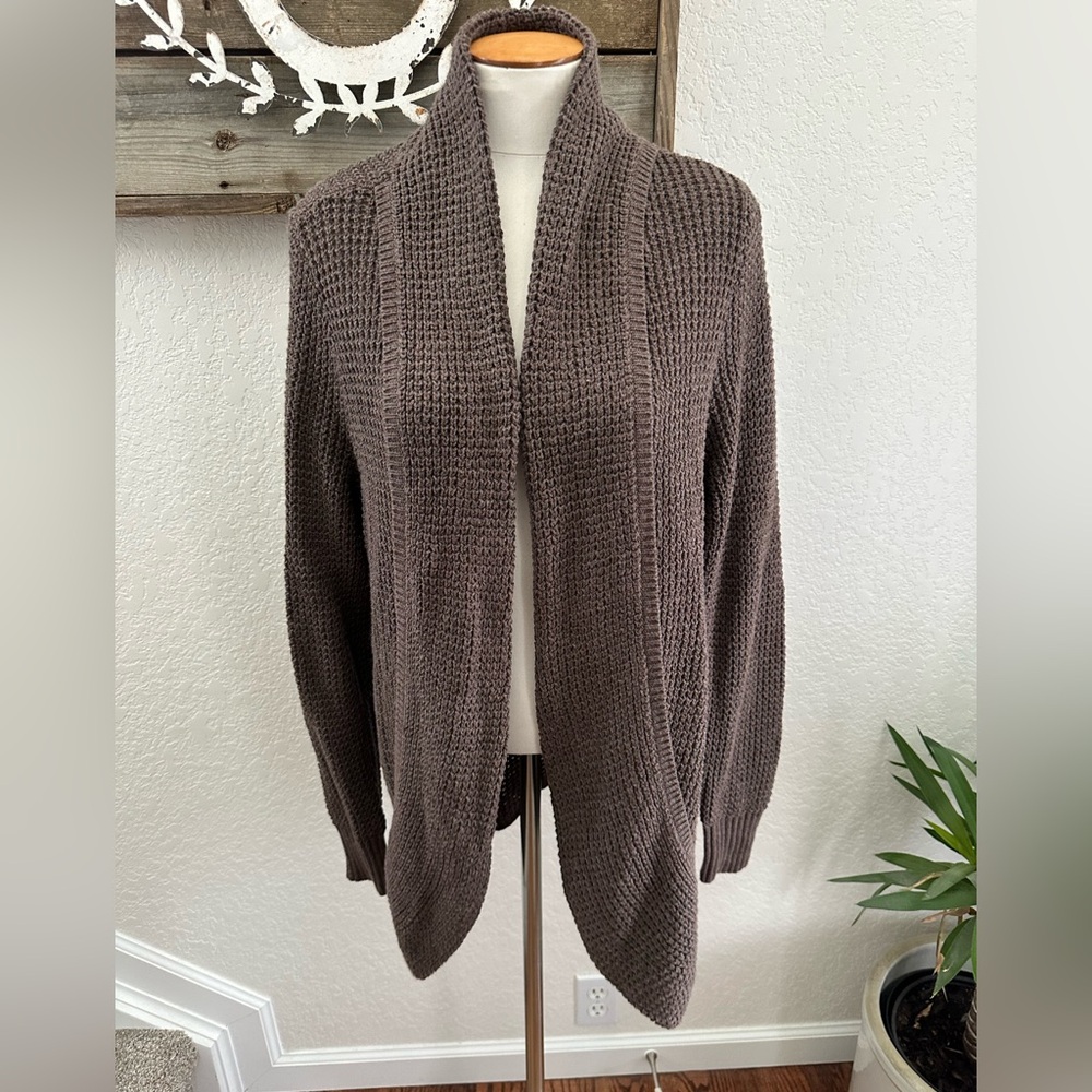 Stitch Fix‎ Market & Spruce Tabitha Waffleknit Cocoon Brown Cardigan XL NWT